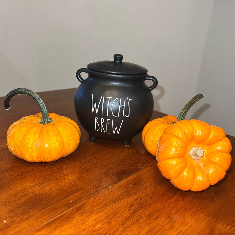 Rae Dunn WITCH’S BREW Small Cauldron Approximately 6.5" Tall by 7”Wide Halloween